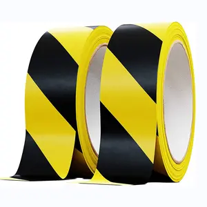 Leenol 48mm*33m Safety Warning Tapes Yellow/black PE Warning Tape