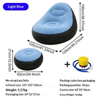 Canapé gonflable moderne auto-gonflant et pliable en PVC pour enfants - Chaise combinée multifonctionnelle pour extérieur, salon et cinéma