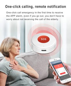 Tuya wifi thông minh SOS nút gọi không dây người chăm sóc máy nhắn tin điện thoại cảnh báo máy phát nút gọi khẩn cấp cho trẻ em bệnh nhân cao tuổi - Product Image 3