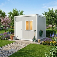 Abri de jardin portable direct usine, conteneur préfabriqué, maisonnette à outils, cabine de rangement extérieure, taille personnalisée OEM ODM