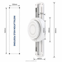 Brosse de douche électrique murale OEM ODM, étanche IPX7, rechargeable 10000mAh, 45W USB CE B2B