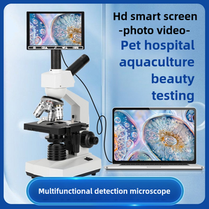 Monokulares TV-Mikroskop Halogenlampe Biologisches Mikroskop LED-Licht Medizinisches Labor mikroskop - Product Image 4