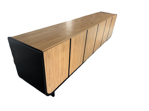 Meubles Disen, vente directe d'usine de haute qualité, meubles de salon, meuble TV, tiroir, chêne massif, console multimédia à 6 portes - Product Image 4