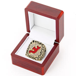 Bague de championnat de hockey des Devils de <span class=keywords><strong>New</strong></span> <span class=keywords><strong>Jersey</strong></span> de la LNH 2000, bague de sport personnalisée de haute qualité, plaquée or, bijoux incrustés de strass - Product Image 5
