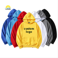 Sampel gratis kaus berkerah hoodie hitam kosong kustom sweatshirt sweatshirt pria kain bulu domba