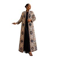 Manteau Trench Plissé Élégant à Rayures et Revers Imprimés en Polyester, Grande Taille, pour Femme – Bestseller Transfrontalier Miyake