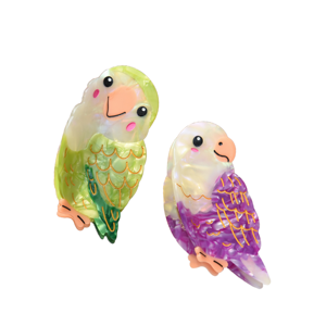 YJL - Nueva Pinza para el Cabello de Acetato Irrompible con Diseño de Animalito Adorable, con Logotipo Personalizado para Uso Diario - Product Image 1