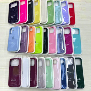 Coque <span class=keywords><strong>de</strong></span> téléphone en silicone liquide intégrale style original pour <span class=keywords><strong>iPhone</strong></span> 17 - Product Image 1
