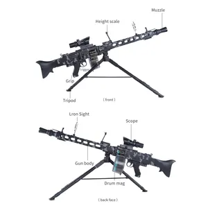 Toy Gun Sniper Soft Bullets [assemblage de bricolage] Pistolet jouet pour  garçons, jouets en mousse blasters et pistolets avec 50 fléchettes en mousse  douce, jeux de plein air Jouets cadeaux