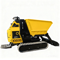 Geländegängiger Mini-Raupenkipper Hydraulischer Diesel-Selbstlader Kleiner Raupenkipper für Landwirtschaft, Heim und Baustelle