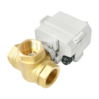 Vanne à bille motorisée à 3 voies en laiton à action rapide 2 secondes 1/4''-1 1/4'' Déverrouillage et assemblage rapides Position de sécurité avec retour d'information 12-24VDC/24VAC