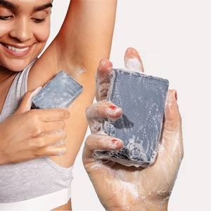 Underarm Bar Soap With Detoxifying Charcoal Odor Control & Avocado Deodorize Deep Cleansing Exfoliation Handmade Bath Soap