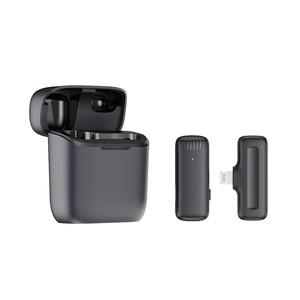 Mini 500mAh 2,4G Caja de almacenamiento recargable Micrófono inalámbrico de solapa omnidireccional Micrófono para iPhone iPad Ideal para transmisión en vivo - Product Image 4