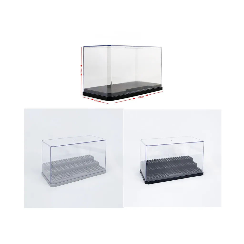 1039-2/3 Mini figurines d'action bloc de construction vitrine anti-poussière couverture transparente assemblé bloc de construction accessoires jouet