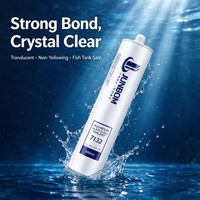 JUNBOM 7132 Mastic silicone acétique pour aquarium, séchage rapide, étanche, adhésif pour aquarium en verre, forte adhérence, fournisseur d'usine