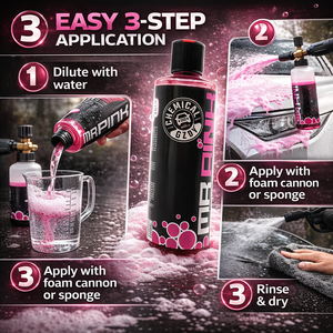 Jabón Premium para Lavado de Autos (473ml)--Champú para Autos con Espuma Abundante, Seguro para Cera y Recubrimientos Cerámicos, Brillo sin Rayas - Product Image 4