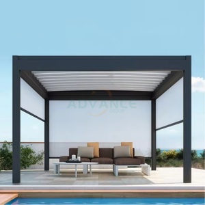 Pergola en aluminium haut de gamme avec persiennes, abri solaire extérieur pour jardin, <span class=keywords><strong>terrasse</strong></span> <span class=keywords><strong>et</strong></span> restaurant - Product Image 5