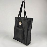 Bolsa de Mano Reutilizable Ecológica de Nailon Ripstop con Asa de Cuerda, Cierre de Cremallera, Logotipo y Color Personalizables, Diseño Plegable