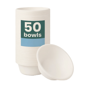 ชามชานอ้อยขนาด 500 มล. พร้อมฝาปิด ย่อยสลายได้ ใช้สำหรับใส่สลัดโปเกะ เหมาะสำหรับบริการจัดส่งอาหาร - Product Image 1
