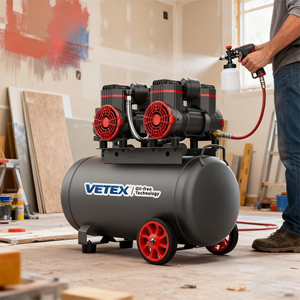 Vetex בוכנות ניידת נטולת שמן מנוע מדחס אוויר שיניים עבור ציוד רפואי - Product Image 6