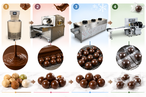 Ligne de production automatique de revêtement pour la fabrication de beurre <span class=keywords><strong>d</strong></span>'<span class=keywords><strong>amande</strong></span>, beurre de cacahuète, pâte de noisette et snacks aux noix - Product Image 2