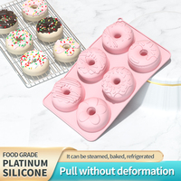 Moule à donuts en silicone 6 cavités, écologique, résistant à la chaleur, antiadhésif, compatible four, qualité alimentaire, pour pâtisserie DIY – Nouveauté 2026, Offre Spéciale