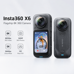 Caméra d'action 360° Insta360 X6 8K50fps, 120MP, objectif 1 pouce, étanche, avec écran <span class=keywords><strong>OLED</strong></span> - Product Image 2