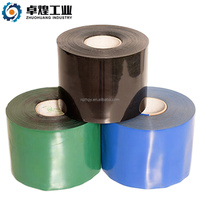 Película de PE de Longitud Personalizada para Envoltura Direccional de Tuberías, Control de Corrosión, 100 mm x Una Cara, Protección de Tuberías de Goma