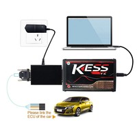 Programador de ECU KESS V2 5.017 Master Online, PCB Rojo, Token Ilimitado, SW 2.80, Herramienta de Ajuste de Chip ECU para Diagnóstico de Automóviles, Camiones y Tractores