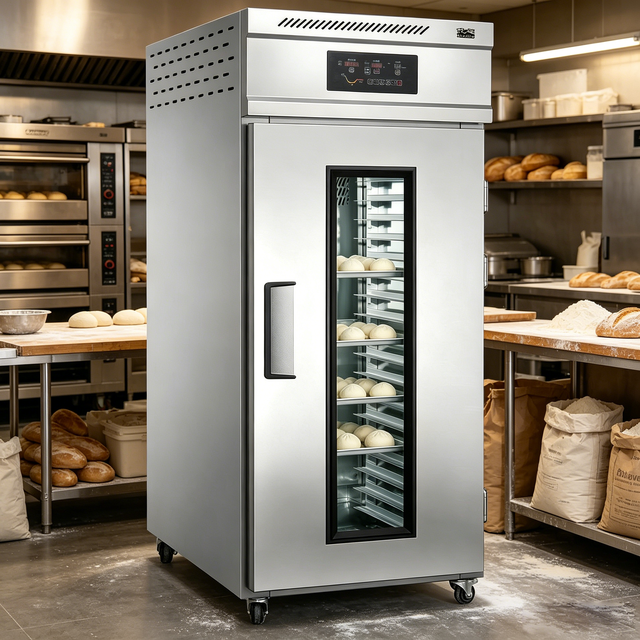 Single Door 18 Trays Dough Fermentation Equipment Commercial Bread Proofer Automatic Bakery Proofing Machine