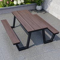 Tables et chaises de restaurant d'extérieur pour la vente en gros, bancs de parc et de jardin, bancs de centre commercial avec tables