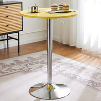 Table de bar en MDF, table basse minimaliste pour usage domestique, petite table de balcon réglable en hauteur et rotative pour bars et expositions