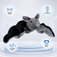 Jouet interactif pour chat IA-bionique tendance 2026, rechargeable par USB, avec capteur de mouvement et oiseau en peluche qui bat des ailes pour l'enrichissement du jeu