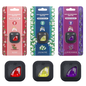 Désodorisant de voiture longue durée Clip d'évent Huile essentielle Éliminateur d'odeurs parfumées 0.14oz Parfum sans alcool pour l'odeur de voiture fraîche - Product Image 2