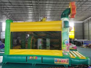 Château gonflable combiné KUOYE pour fête de printemps, château gonflable à fleurs, château gonflable à abeilles avec toboggan pour enfants - Product Image 3