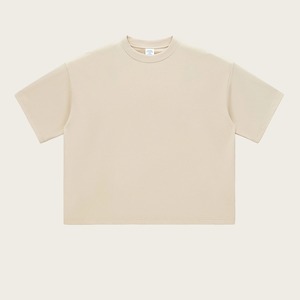 T-shirt Homme Oversize 220 GSM 100% Coton Tricoté Col Rond Manches Courtes Uni Décontracté Streetwear - Product Image 5