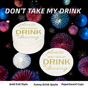Neem <span class=keywords><strong>mijn</strong></span> visitekaartje niet, <span class=keywords><strong>ik</strong></span> ben aan het dansen. Grappige gouden folie transfer luxe papier gepersonaliseerde logo visitekaartjes voor feestjes. - Product Image 2
