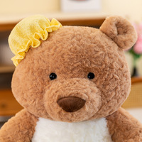 Boneka Beruang Teddy Isi Kapas PP Bordir Berkualitas Tinggi, Hadiah Ulang Tahun, Pereda Stres, Bahan Lembut, Grosir Langsung Pabrik