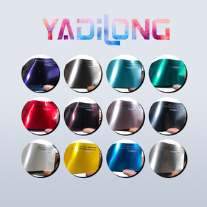 Envoltura de vinilo de coche rojo de alto brillo PET al por mayor calidad superbrillante alma metálica roja 1,52*18m rollo completo envoltura de vinilo para coche brillante - Product Image 2