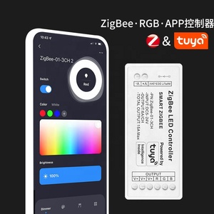Contrôleur WiFi Tuya Zigbee, application mobile, télécommande intelligente, barre lumineuse LED et ceinture lumineuse, <span class=keywords><strong>variateur</strong></span> de couleur RGB coloré, ROHS - Product Image 4