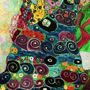 Reproduction abstraite de niveau musée du tableau de Gustav Klimt sur toile, utilisant une technologie numérique haute définition, impression écologique - Product Image 5