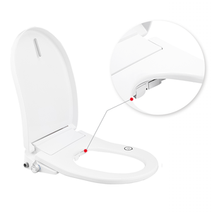 Couverture de siège de toilette chauffante intelligente, nettoyage automatique électrique de bidet - Product Image 1