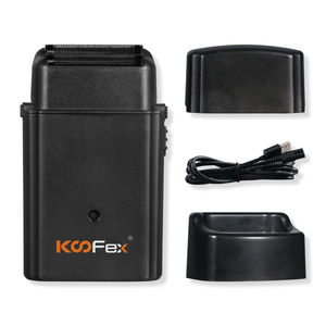 Rasoir électrique sans fil KooFex haute vitesse 10000 tr/min, rechargeable, <span class=keywords><strong>double</strong></span> lame DLC, rasoir à grille et lame de coupe pour homme - Product Image 4