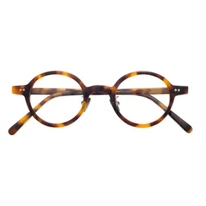 Vintage retro small round optical frame glasses acetate eyeglasses for men and women