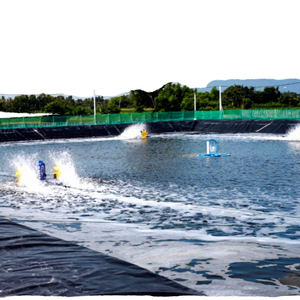 แผ่นใยสังเคราะห์ HDPE หนาพิเศษ ป้องกันรังสียูวี ป้องกันรากไม้ ป้องกันการเจาะทะลุ หนา 1 มม. สำหรับบ่อปลา เขื่อน บ่อขยะ โรงไฟฟ้า - Product Image 1