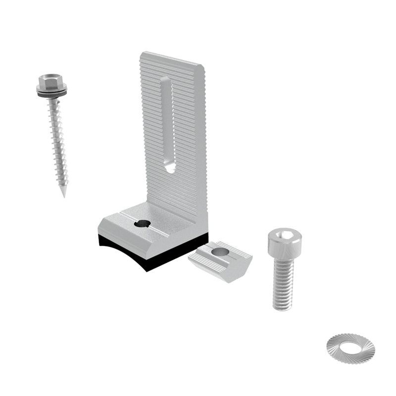 Изогнутое дно L Тип для плитки крыши солнечный кронштейн крюк для панели солнечные Монтажная система