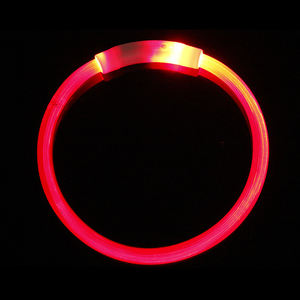 <span class=keywords><strong>Collar</strong></span> ajustable USB recargable LED para mascotas, <span class=keywords><strong>Collar</strong></span> impermeable de entrenamiento de seguridad nocturna con patrón de animales - Product Image 3