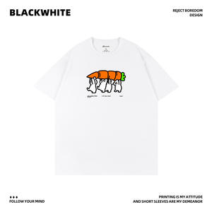 Camiseta Blanchette de Manga Corta 100% Algodón Transpirable Ropa Casual para Hombre Q80 - Product Image 5