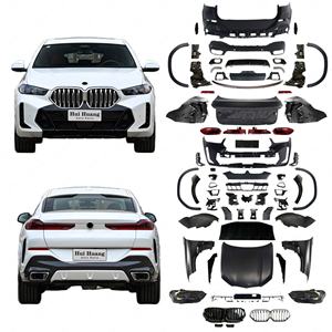 Kit carrosserie de lifting pour <span class=keywords><strong>BMW</strong></span> <span class=keywords><strong>X6</strong></span> F16 2015 2016 2017 2018 <span class=keywords><strong>2019</strong></span> Mise à jour vers G06 LCI M-Tech Vente flash Pare-chocs Phare - Product Image 1