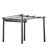 Toile de Pergola pliable en aluminium, auvent, Protection solaire, contre la pluie et le soleil, 2 tailles Standard pour l'extérieur, 3*4 M, prix d'usine